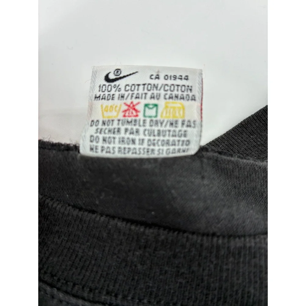 Vintage 90s Nike Just Do It There Is No Finish Line T Shirt Black‎